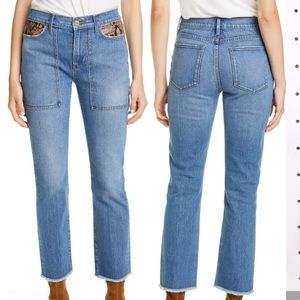 Frame Python Le High Straight Jean